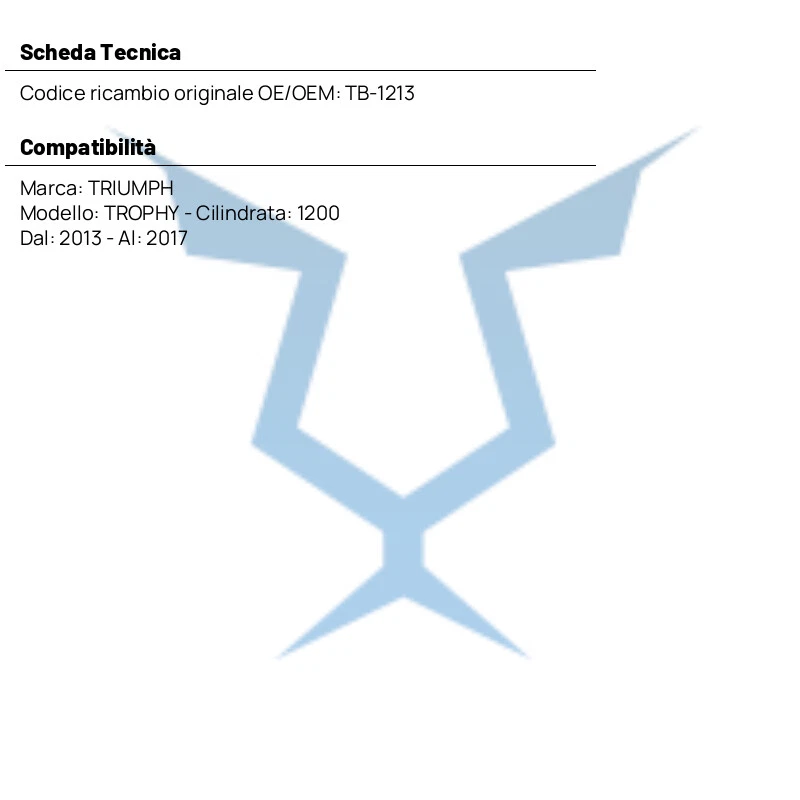 FILTRO ARIA KN TB-1213 SPORT AIR FILTER per Triumph 1200 Trophy 2013-2017 Foto 3 de 4