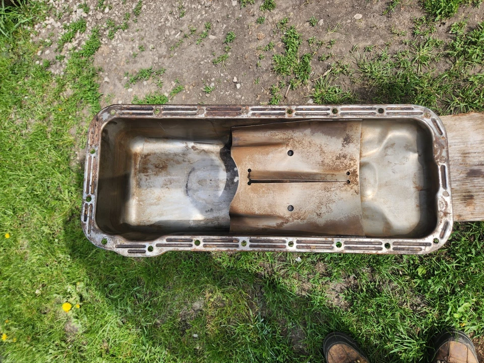 1966 Ford Thunderbird 390 FE Oil Pan, OEM Used. Foto 4 de 4