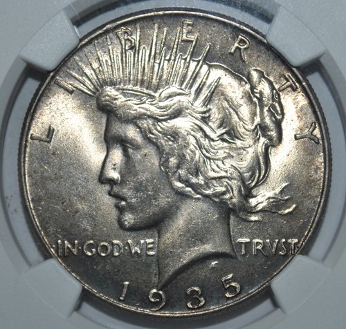 1935 PEACE DOLLAR NGC MS 64