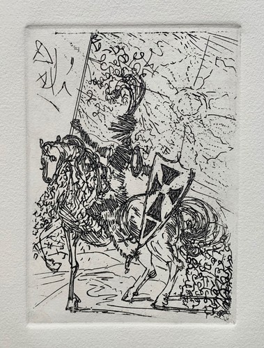 Salvador Dali EL CID Restrike Etching Signed in the Plate Art with Certificate - Picture 4 of 5