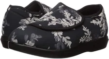 Propet 258635 Womens Cush 'N Foot Slip-On Slipper Shoes Black Floral Size 7 AA