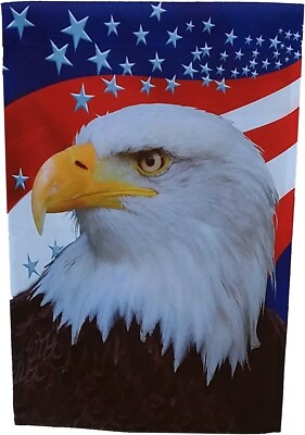 Veteran's Day Patriotic Eagle Flag - 28'' x 40'', 4th of July, American Flag, USA