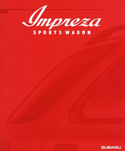 [Catalog] 1994 Subaru Impreza Sports wagon Brochure WRX CS HX GF8 GF6 GF4 EJ20