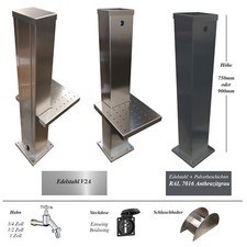 Edelstahl Wassers&auml;ule  RAL NEU  Pulverbeschichtet Edelstahl