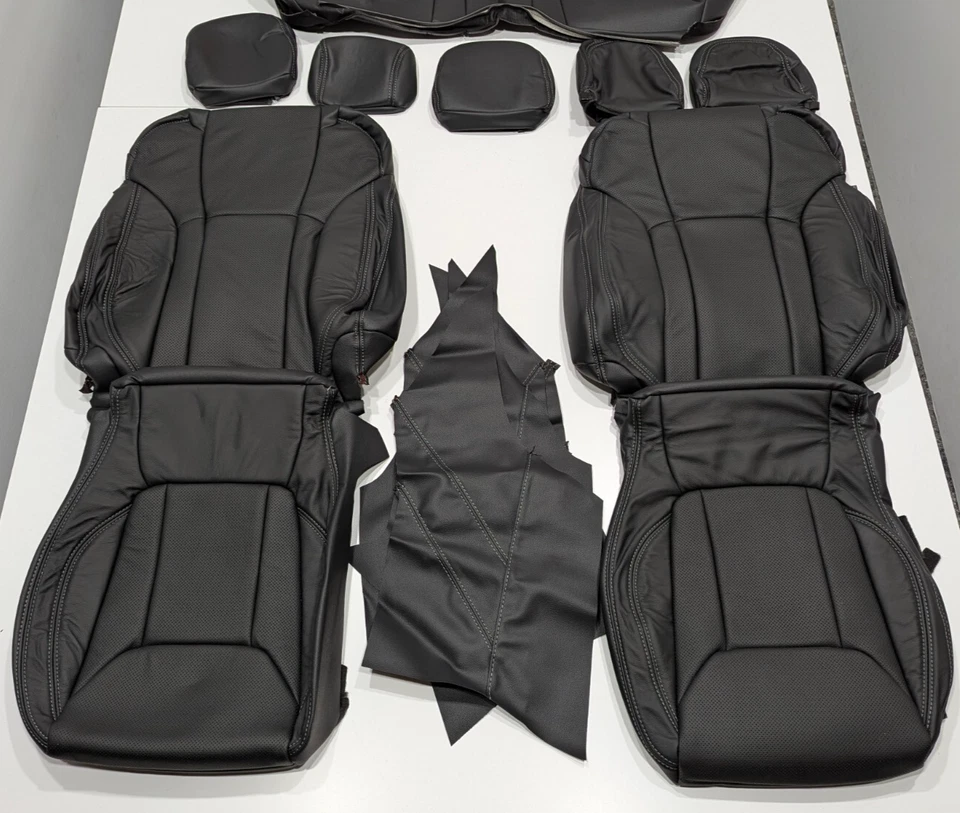 Fundas de asiento de cuero negro KR360 para Subaru Forester Prem Sport 2019-2024 Foto 2 de 4