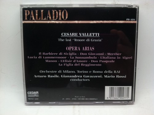 Cesare Valletti : Opera Arias (CD, 1991, Import) 1950's Studio Recordings - Picture 3 of 4