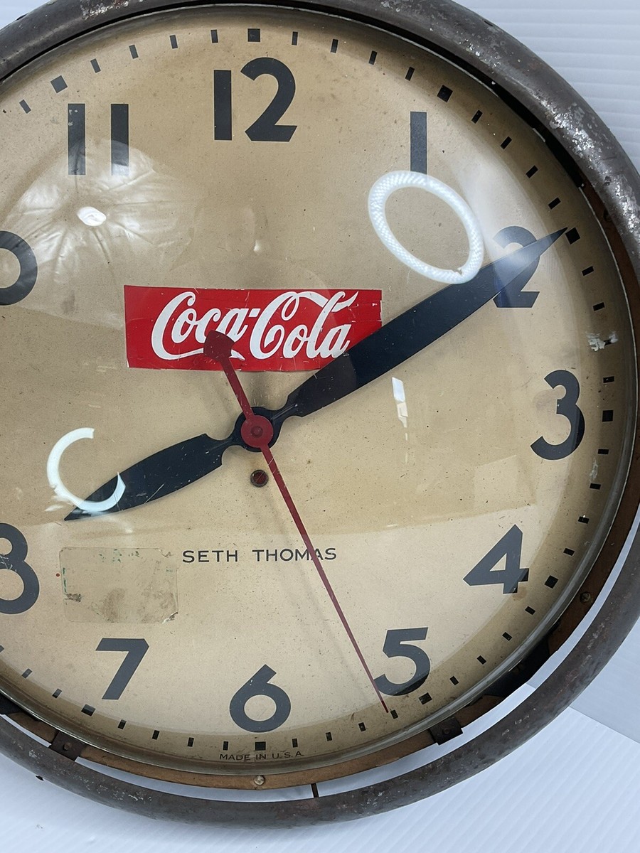 ヴィンテージ セストーマス ウォールクロックSETHTHOMAS 1950's サイズ大!! ビンテージ 1950's Seth thomas製 セストーマス USA