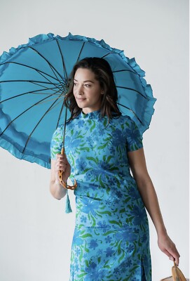 green emerald velvet dress Orchid Wrap Midi Dress main image 0