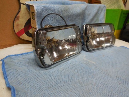 Cibie 35 Airport chrome DRIVE lamps, complete working units, genuine NOS (pair) - Picture 2 of 19
