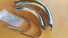 12" Flared Ducktail Fenders Bicycle,Bike Cruiser,Chopper Lowrider Chrome Classic