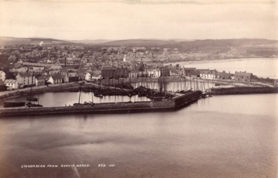 Schottland Stonehaven Hafen von Bervie Braes altes James Valentine Foto 1880