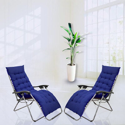 Garten Sonnenliege Outdoor 2x Schwerelosigkeit Stuhl gepolstert Liegestühle