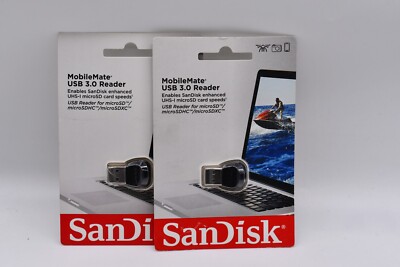 Lot of 2 SanDisk MobileMate USB 3.0 Reader - SDDR-B531-AN6NN