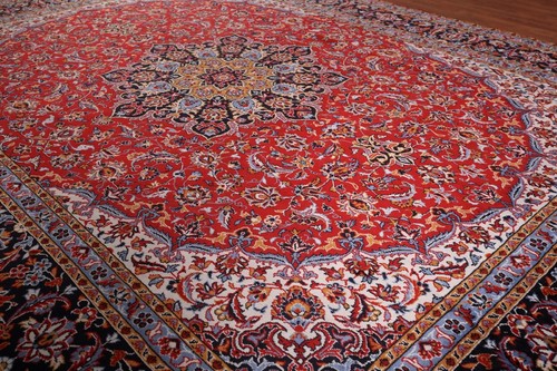 Traditioneller Stil rot 10x13 Fuß türkischer Teppich elegante Teppiche - Bild 6 von 18