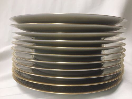 (11)Chas Haviland Limoges Incrustation Polie a l'agate Cobalt 10.3" DINNER PLATE - Picture 7 of 9