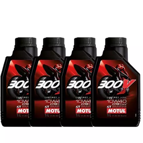 4 Liters Oil Factory Road Racing Motul 300V 10W40 10W 40