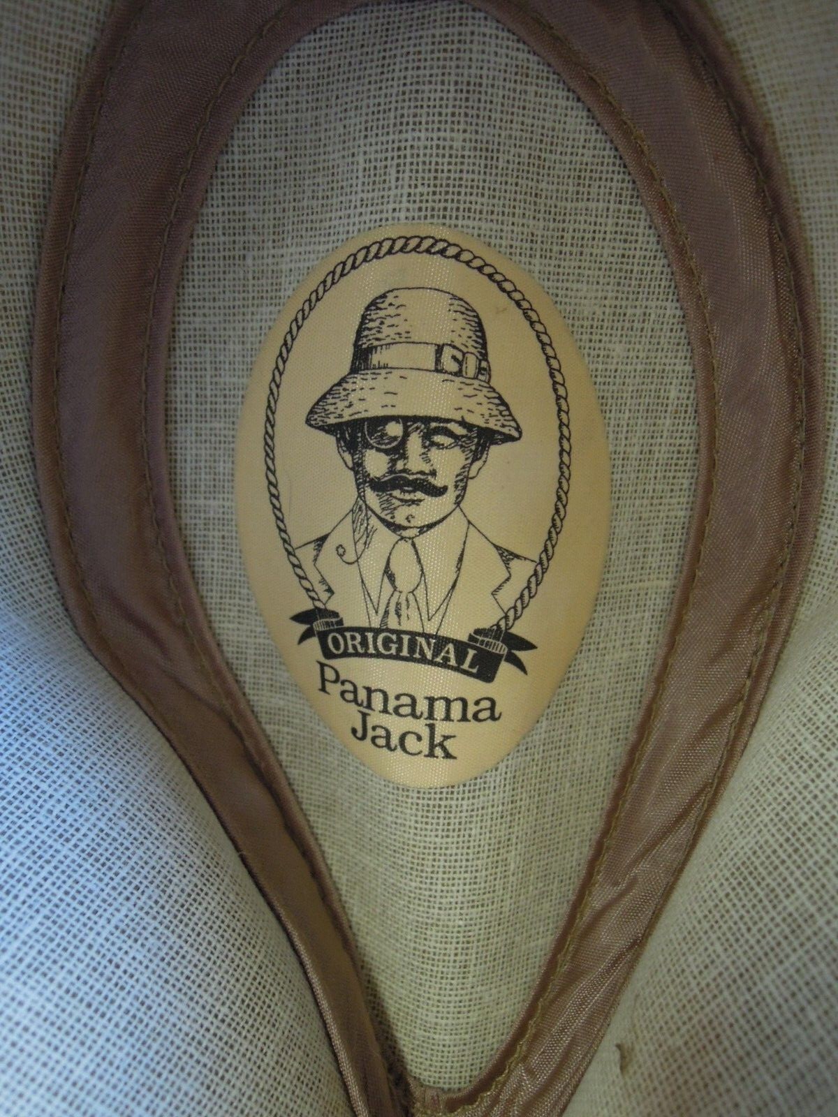 Men's Panama Jack Beige Safari Fedora Hat Medium [**] Gem