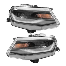 Left+Right Side Headlight Pair Headlamp Assembly For Chevy Camaro 2016-2022