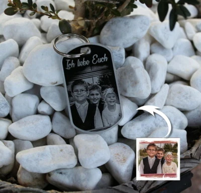 COLLAGEN MIT HERZ 1 Anhänger Schlüssel - Acrylglas mit Fotogravur - Geschenk - Valentinstag uvm.