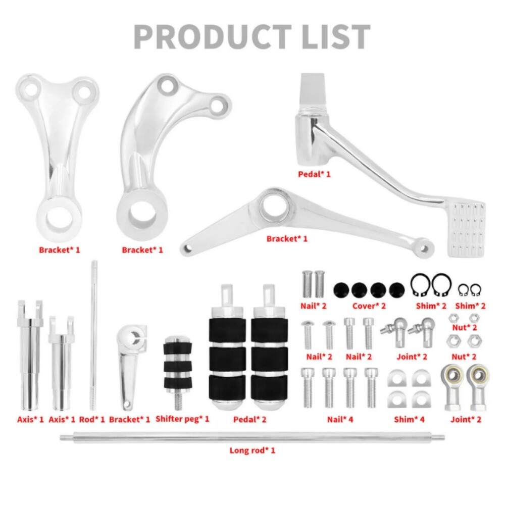 Forward Control Foot Pegs Levers Linkages For Harley Sportster XL
