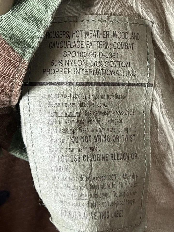 US Military Camo Pants Small Long 27x32.5 VTG Y2K Baggie Skate Fashion Trouser - Image 4 of 4