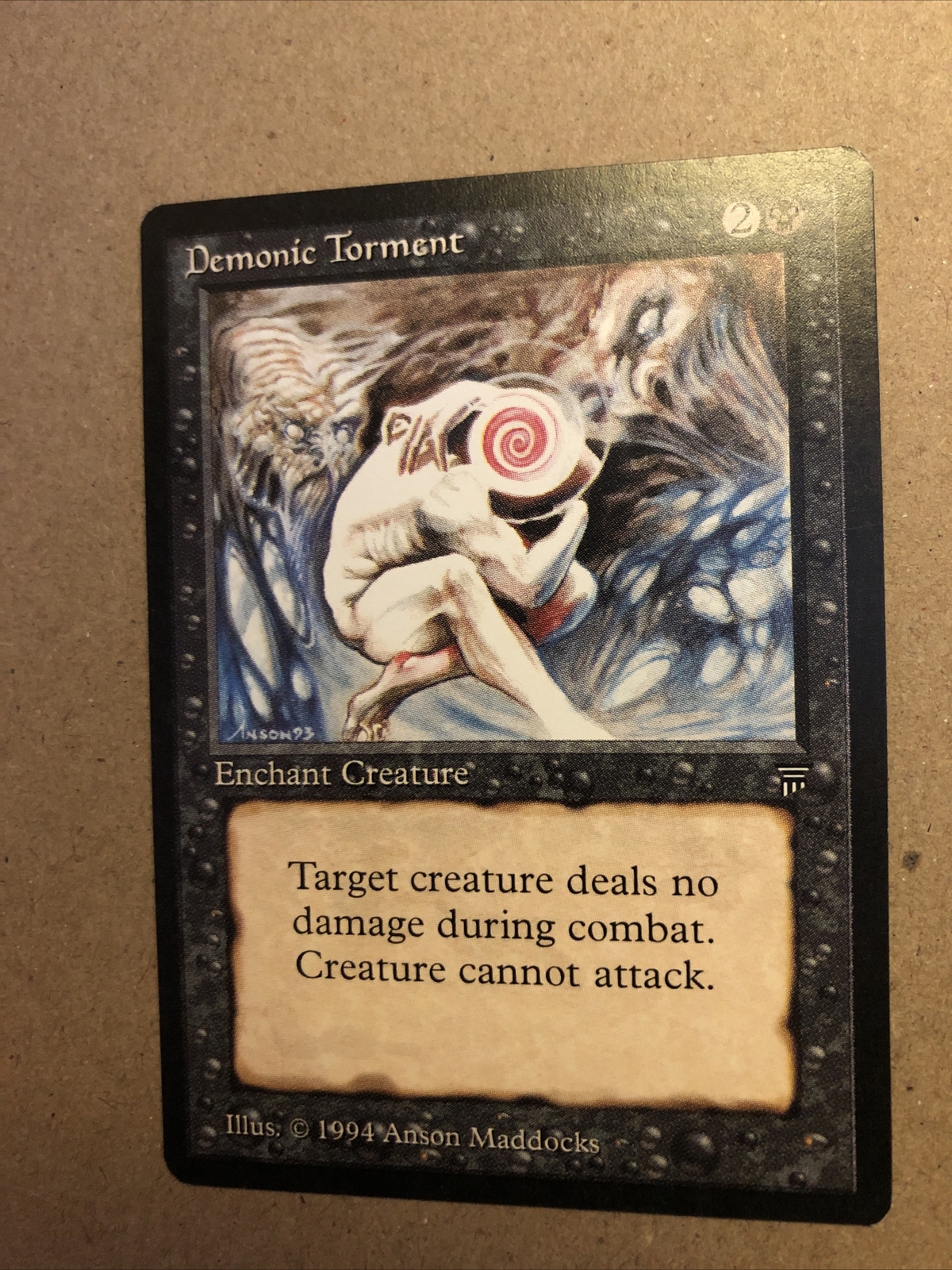 Demonic Torment MTG Legends Uncommon Black Enchantment Near-Mint x1 Magic