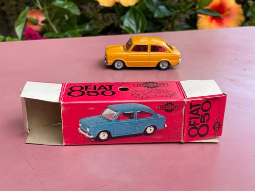 MERCURY FIAT 850 Mint in Box so Dinky orange ocher Very Scarce Color N. 38 - Foto 17 di 18