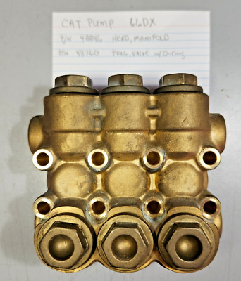 OEM Cat Pumps Pressure Washer Manifold, Head 48846 for 66DX Model Pumps
