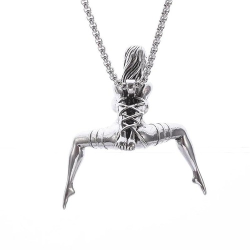 Sexy Shibari Leg-Split Naked Girl Goddess Pendant Necklace Woman Jewelry Hot - Picture 6 of 65