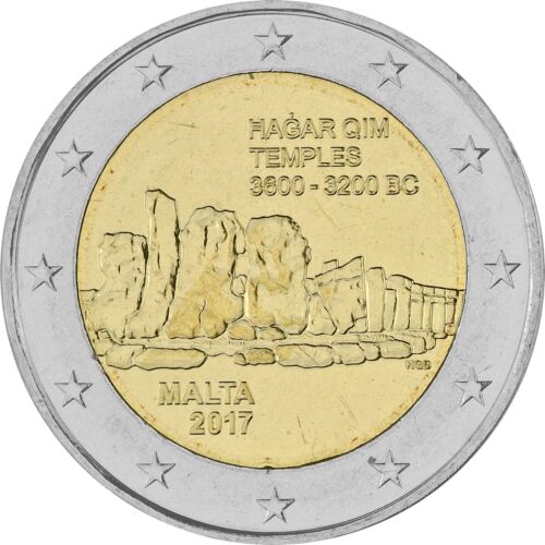 2 Euro Gedenkmünze Malta 2017 bankfrisch - Tempel von Hagar Qim - Bild 1 von 2