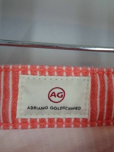 AG Adriano Goldschmied Jodi Crop High Rise Slim Flare Stripe Jeans Size 27 New - Picture 11 of 13