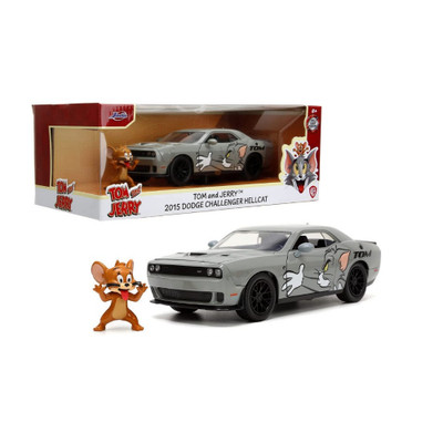 DODGE CHALLENGER 2015 ''TOM & JERRY'' 1:24 Jada Toys Movie Die Cast Modellino