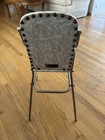 Vintage Chrome Doll High Chair w/Crackle Gray Formica & Vinyl by Ambassador Jr — photo 3