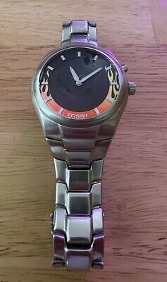 Fossil Big Tic Red Flame Dial (42mm) Animated RARE Code JR Fossil Big Tic Red Flame Dial (42mm) Animated RARE Code JR