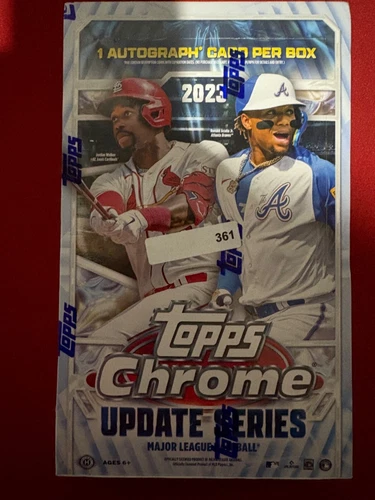2023 TOPPS CHROME UPDATE BASEBALL FACTORY SEALED HOBBY BOX