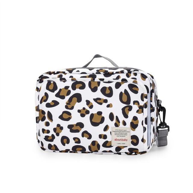 Borsa porta oggetti per passeggino con tasche termiche tasca salviettine +GANCI