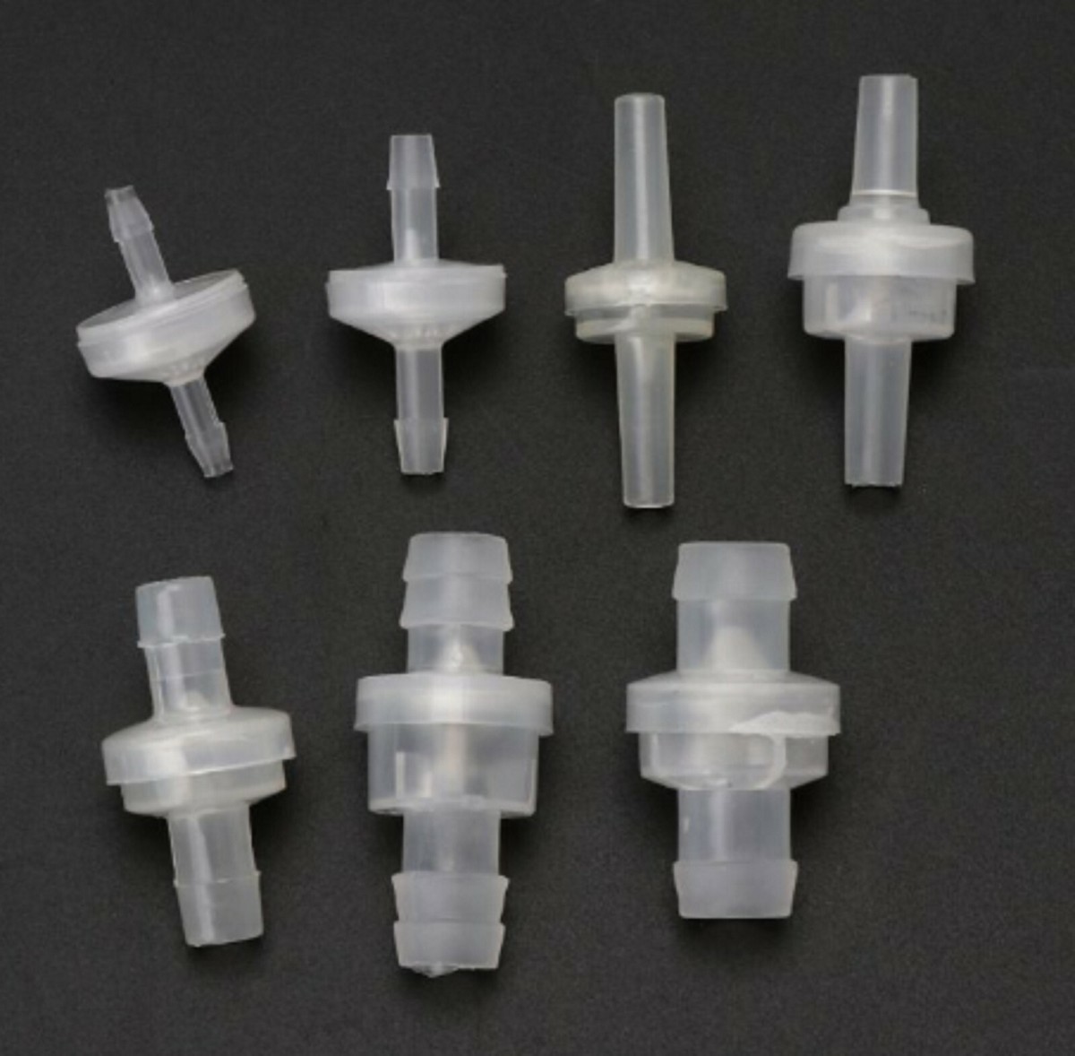 M METERXITY 3-Pack 1/4" Barb One-Way Check Valves – Plastic Non-Return Valves For Air, Water, Gas, Fuel Lines-659110