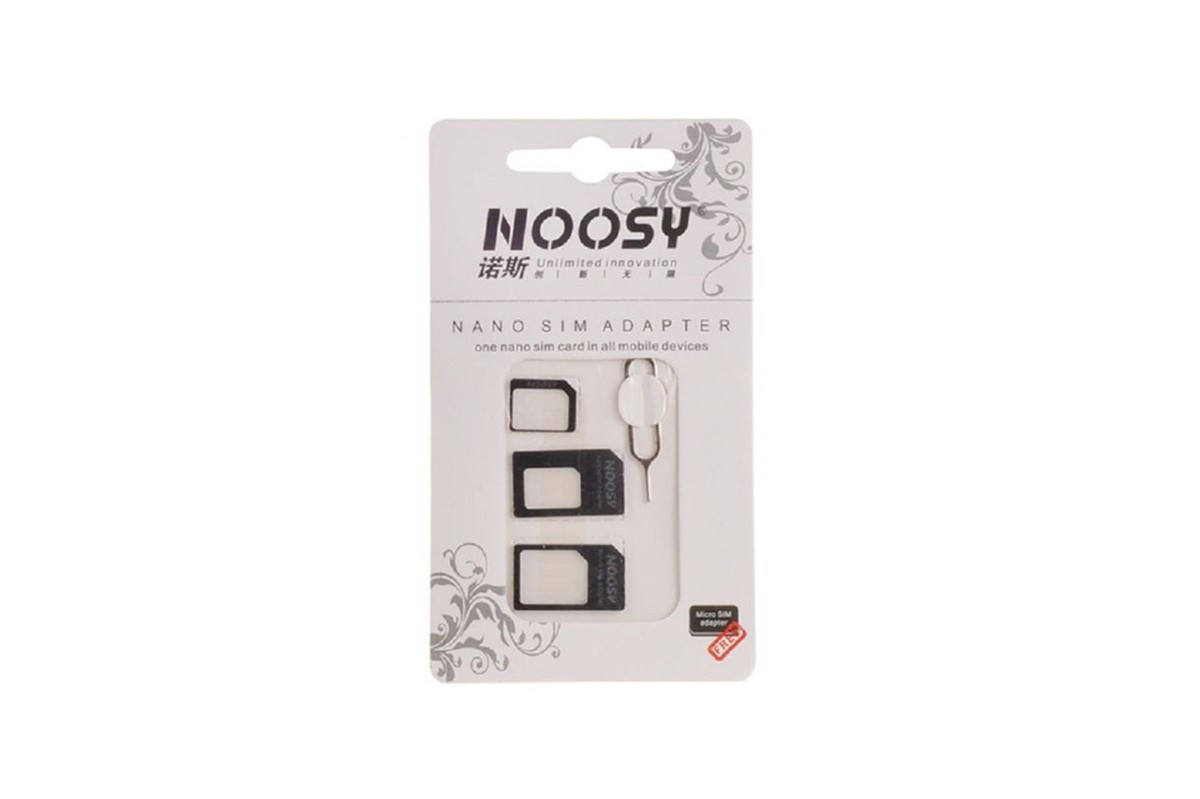 Adattatore Nano SIM/micro-SIM/SIM standard – Nero