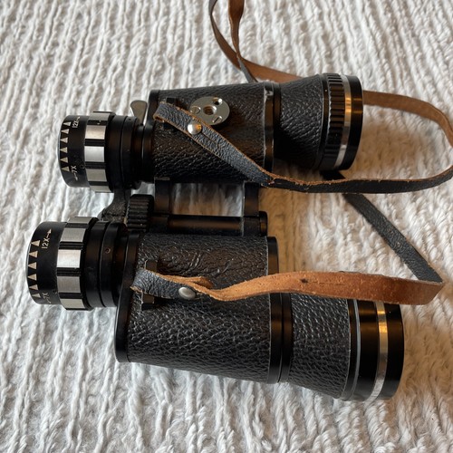Vintage Luna By Scope Binoculars 7X-12X Varipower with case - Picture 8 of 8