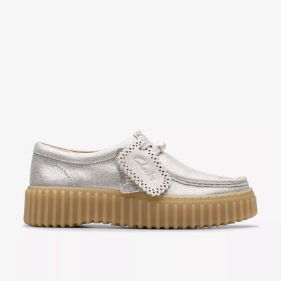 Clarks Original Women's Torhill Bee Silver Leather 26184587