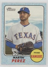 2017 Topps Heritage High Number Blue Border Martin Perez #555 5l1