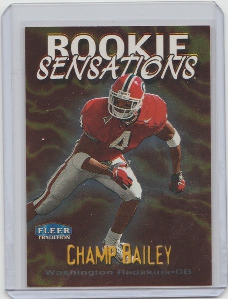 Champ Bailey Fleer Tradition Rookie Sensations #1 Rookie Sensations