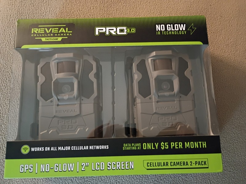 Tactacam Reveal 3.0 Cellular Trail Camera 2-Pack – Brand New 