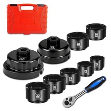 Blackrobot 10-Piece 3/8 Drive Oil Filter Socket Wrench Set Metric Profile Oil