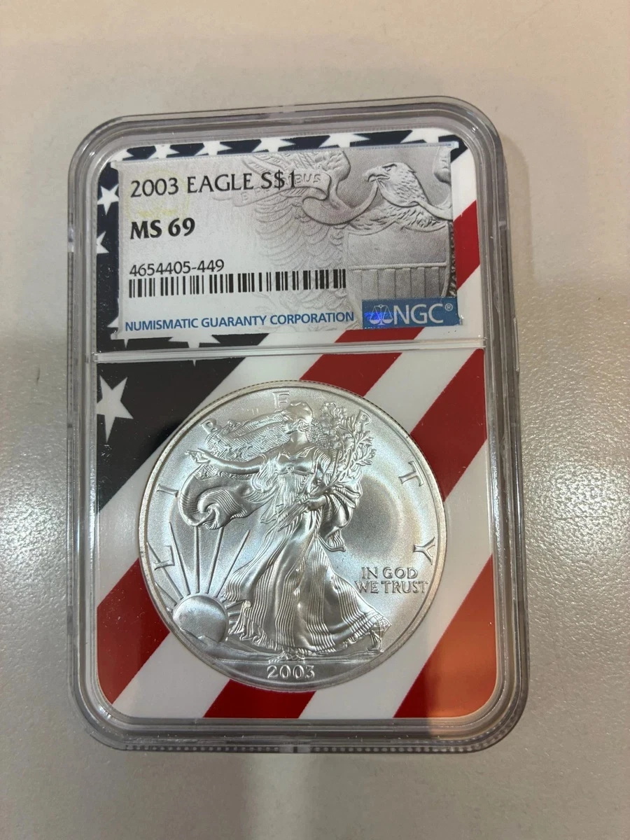 American Eagle MS 69 Graded 2003 Silver Bullion Coins for sale | eBay