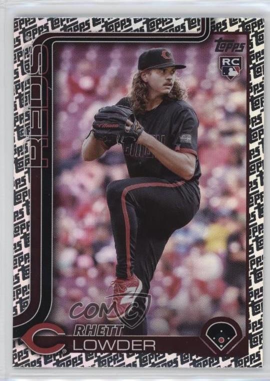 2025 Topps Series 1 Topps Foil Pattern Rhett Lowder #205 05ja