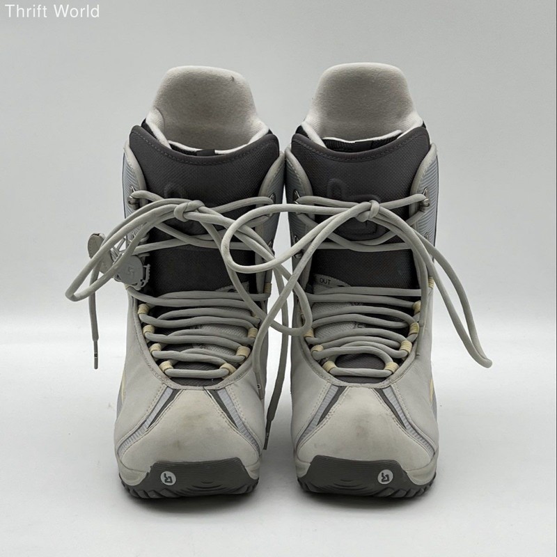 Burton Ruler Women's Snowboard Boots Grey Cream Size 10