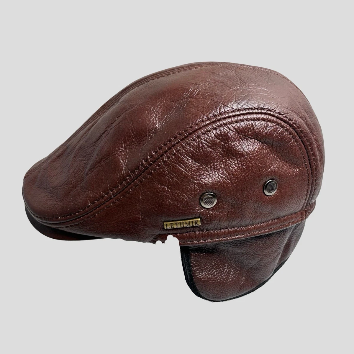Leather Newsboy Caps for Men for sale | eBay