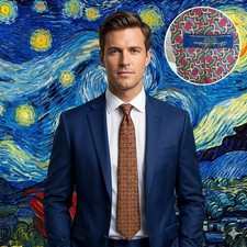 Brooks Brothers Makers Silk Tie Red Green Geometric Link Hand Made USA Mens Tie