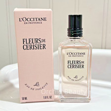 New L'Occitane Fleurs De Cerisier EDT Perfume Women Spray Full Size 1.6oz/50ml